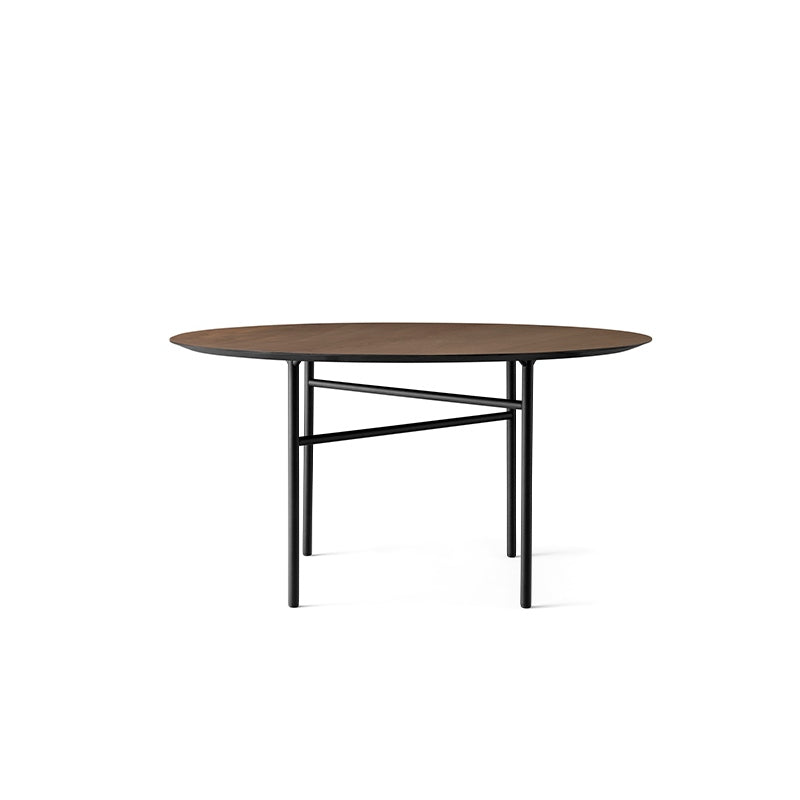 Snaregade tafel rond 138 cm donker gebeitst eik