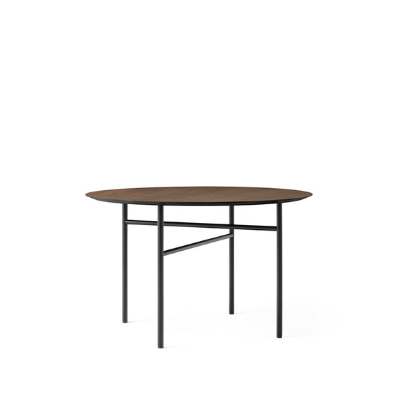 Snaregade tafel rond 120 cm donker gebeitst eik