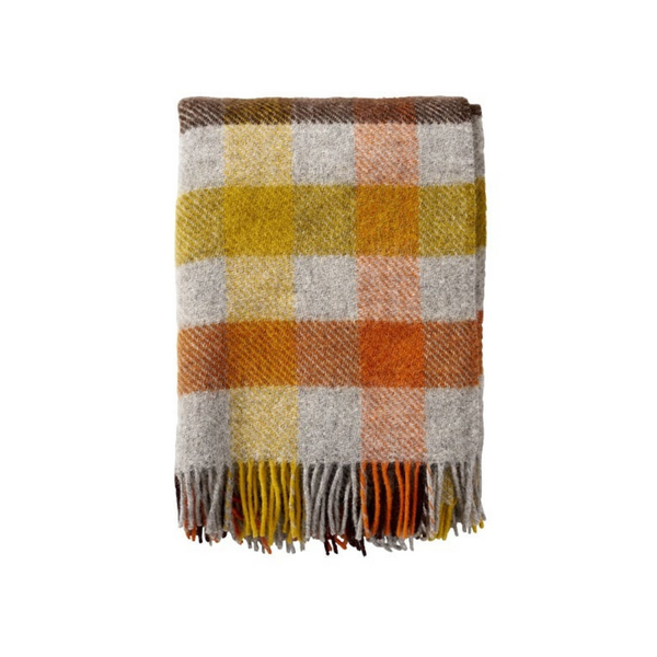Gotland multi plaid wol geel