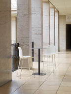 Form Bar Chair Barkruk met rugleuning staal