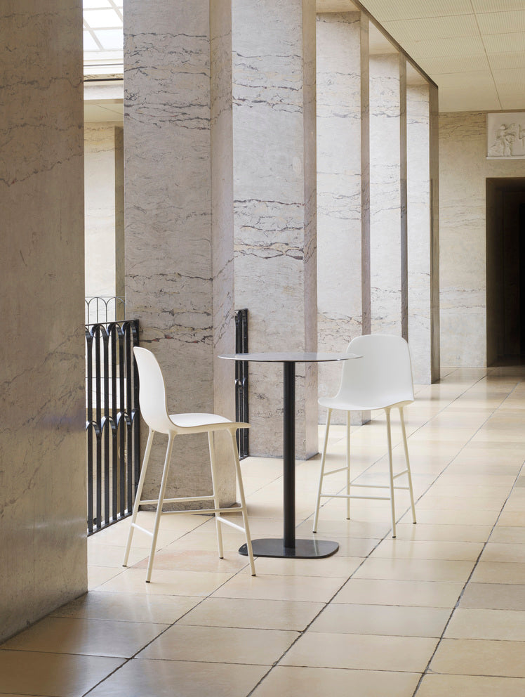 Form Bar Chair Barkruk met rugleuning staal