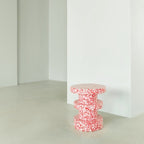 Bit stool bijzettafel stack rood