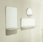 Horizon spiegel verticaal met plankje