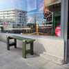 Toonzaalmodel Weekday houten bank 111cm groen