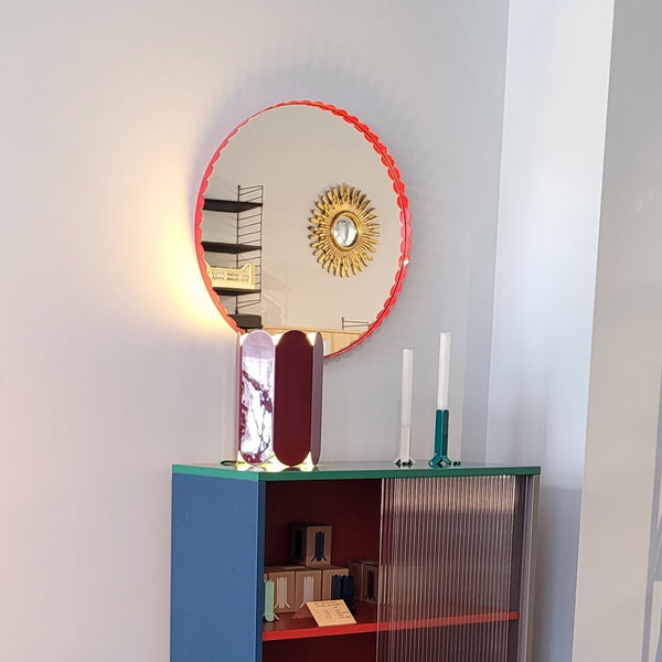 Toonzaalmodel Arcs spiegel rond rood
