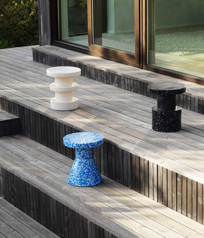 Bit stool bijzettafel stack wit