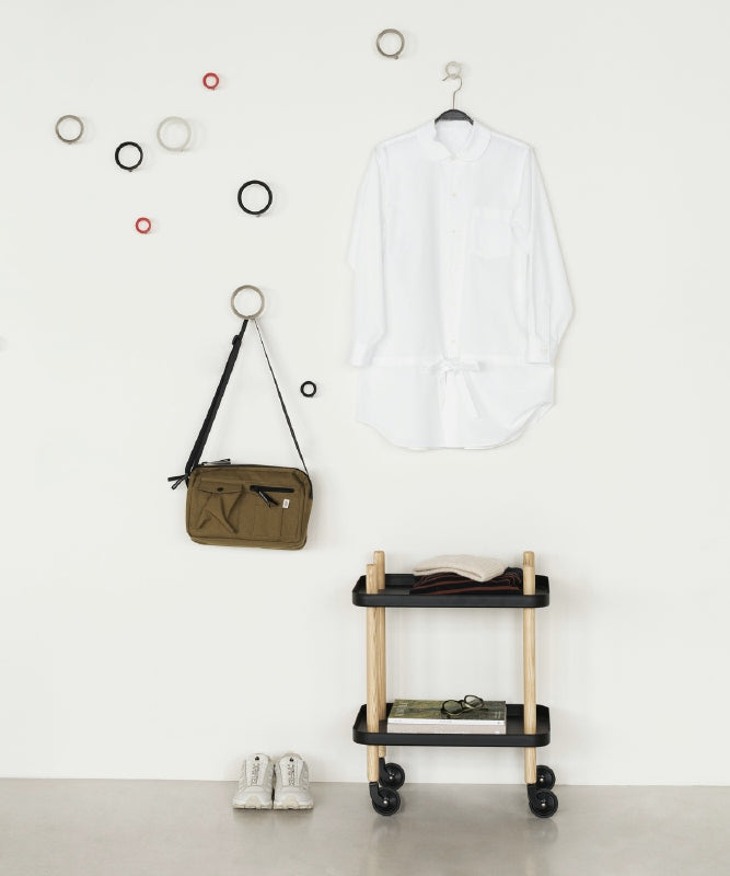 Block tafel op wielen