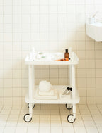 Block tafel op wielen