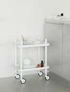 Block tafel op wielen