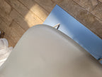 Toonzaalmodel Fiber stoel slede grijs