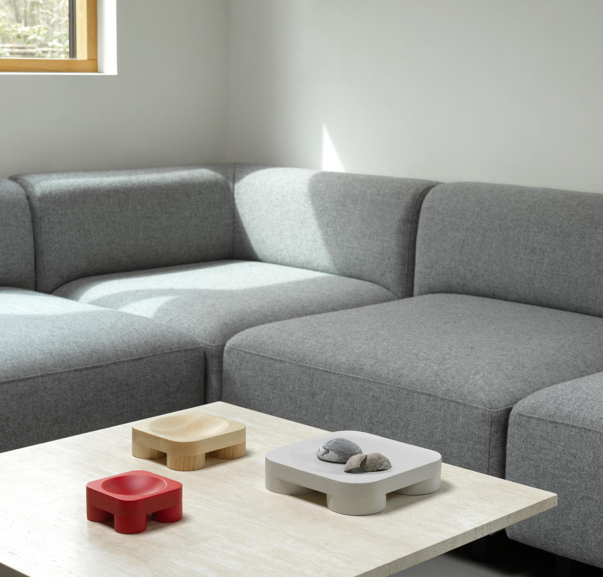Chub bowl houten schaal large grijs - SALE
