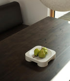 Chub bowl houten schaal large grijs