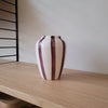 Funky Flower vaas small strepen aubergine