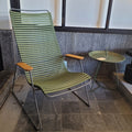 Toonzaalmodel Click lounge stoel olive