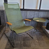 Toonzaalmodel Click lounge stoel olive