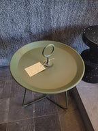 Toonzaalmodel Eyelet tray bijzettafel 45cm olive