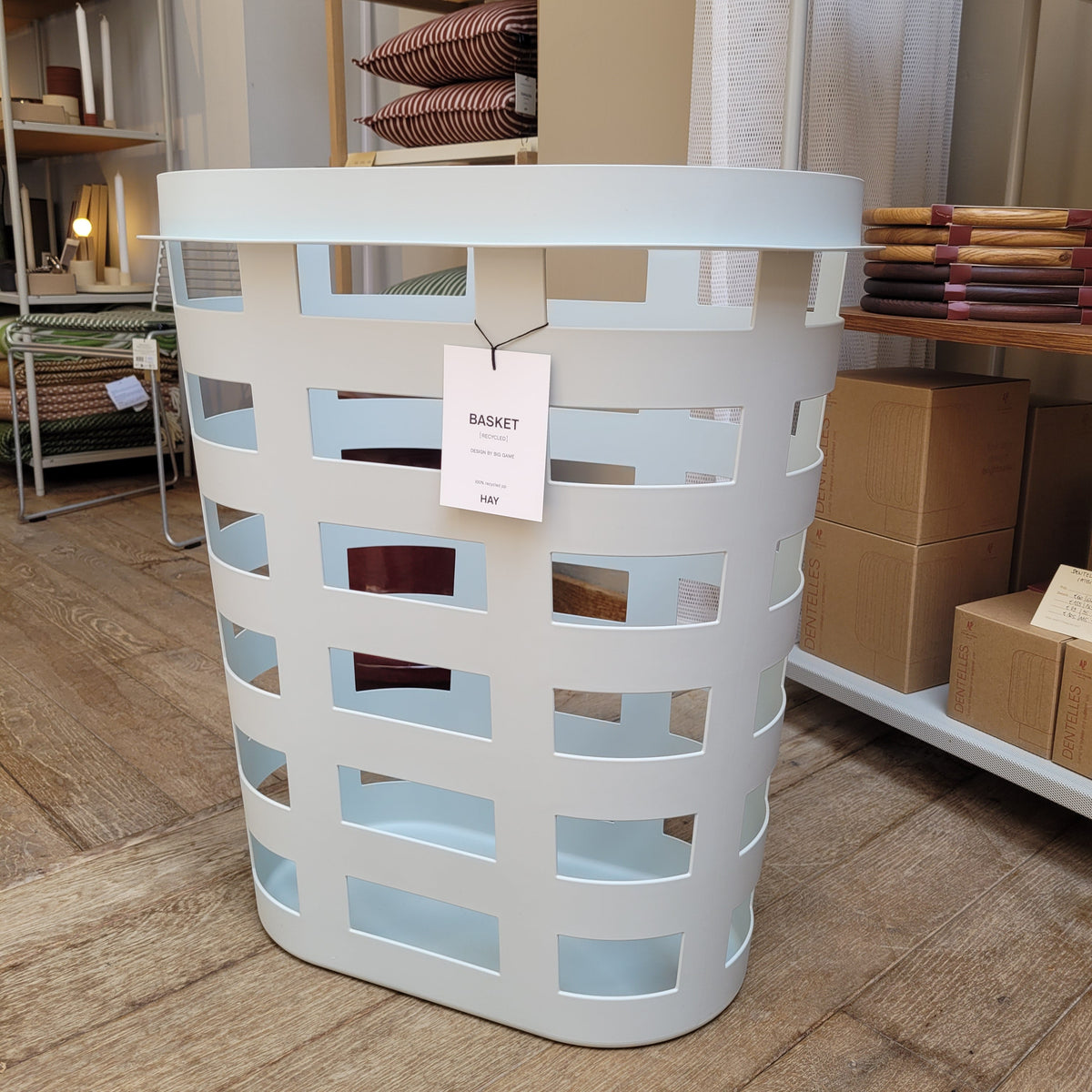 Toonzaalmodel Basket wasmand large grijs