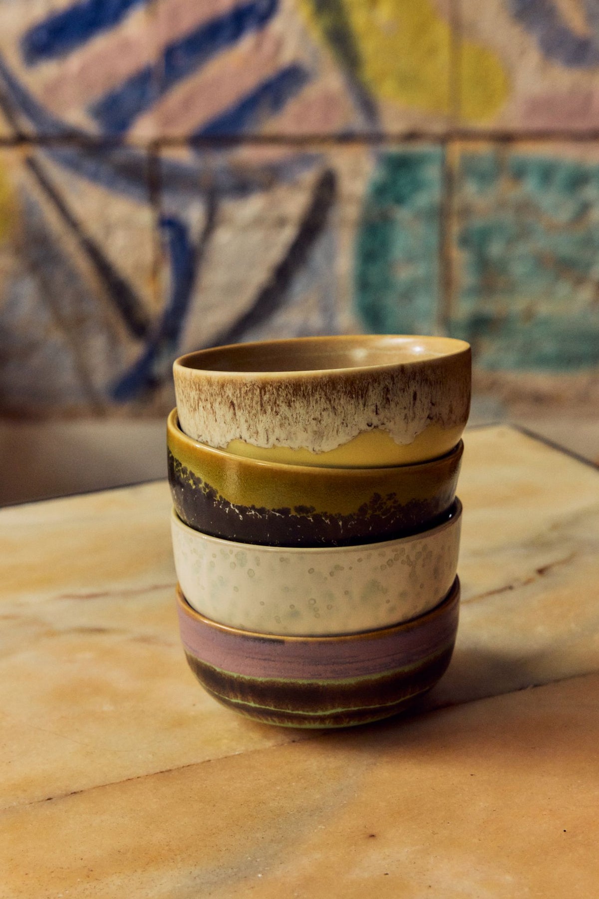 70s Tapas bowls set van 4