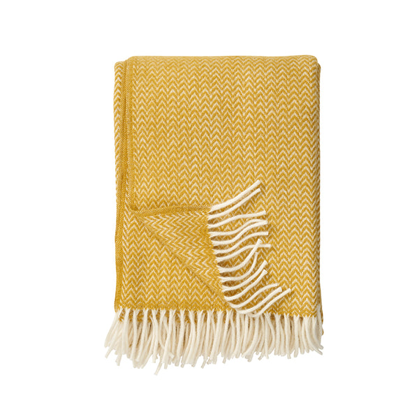 Chevron plaid wol yellow