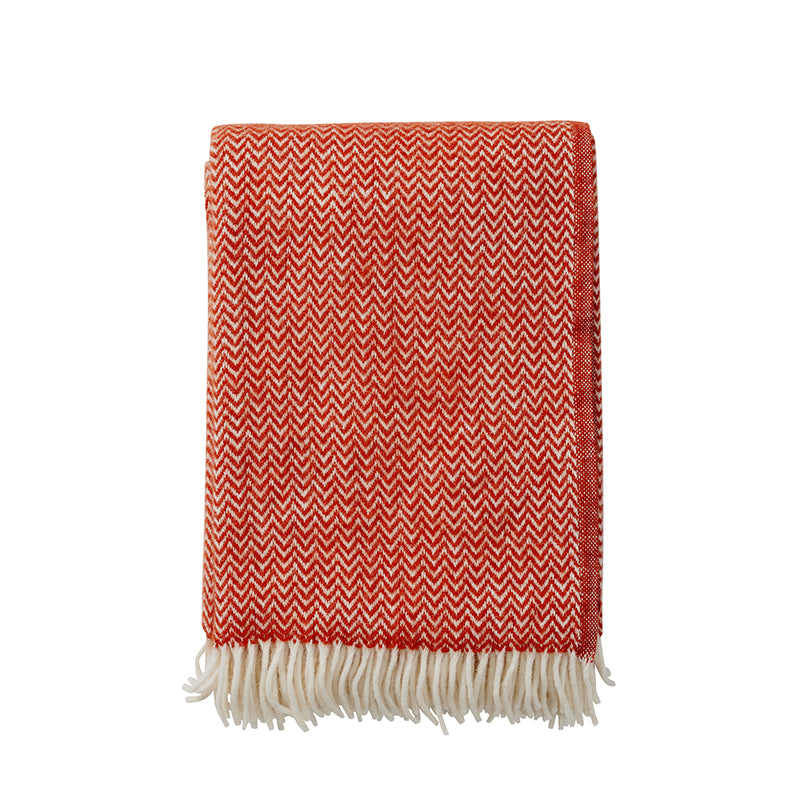 Chevron plaid wol ruby red