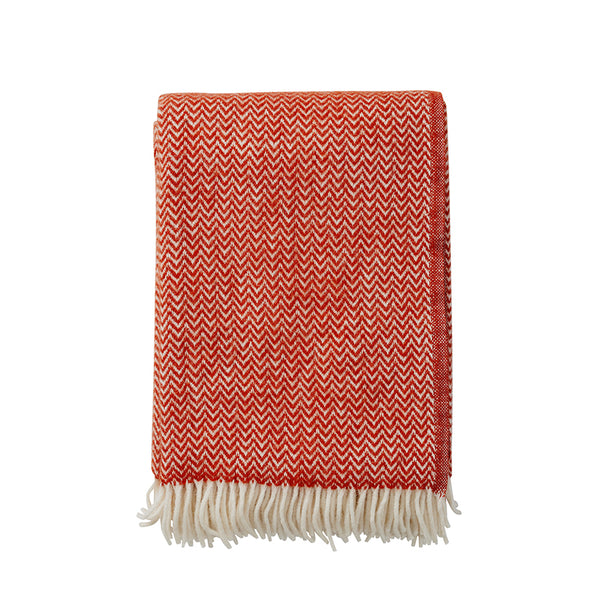 Chevron plaid wol ruby red