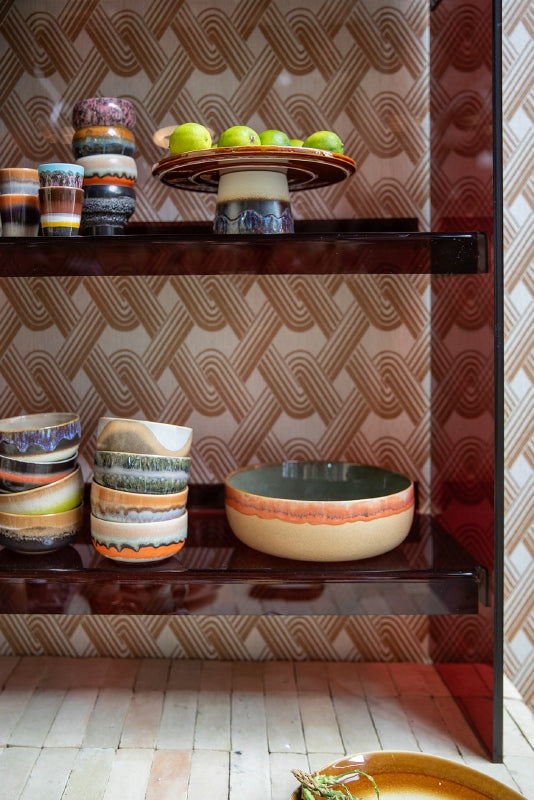HK Living - 70s Dessert bowl kommen Reef set van 4