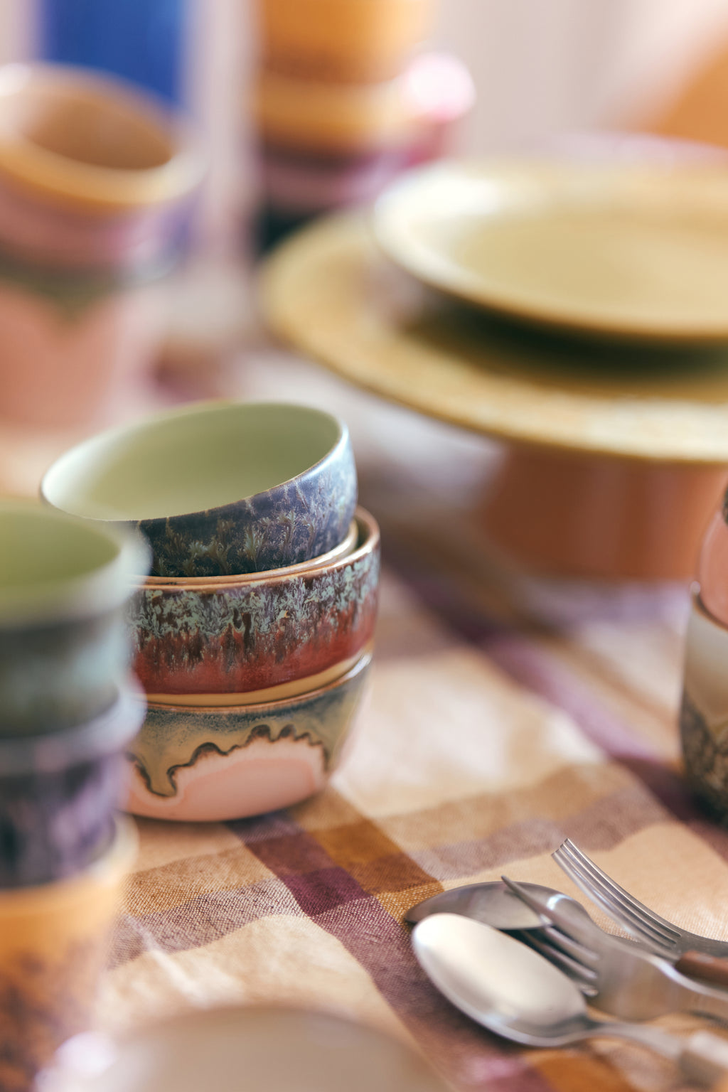 70s Tapas bowls set van 4