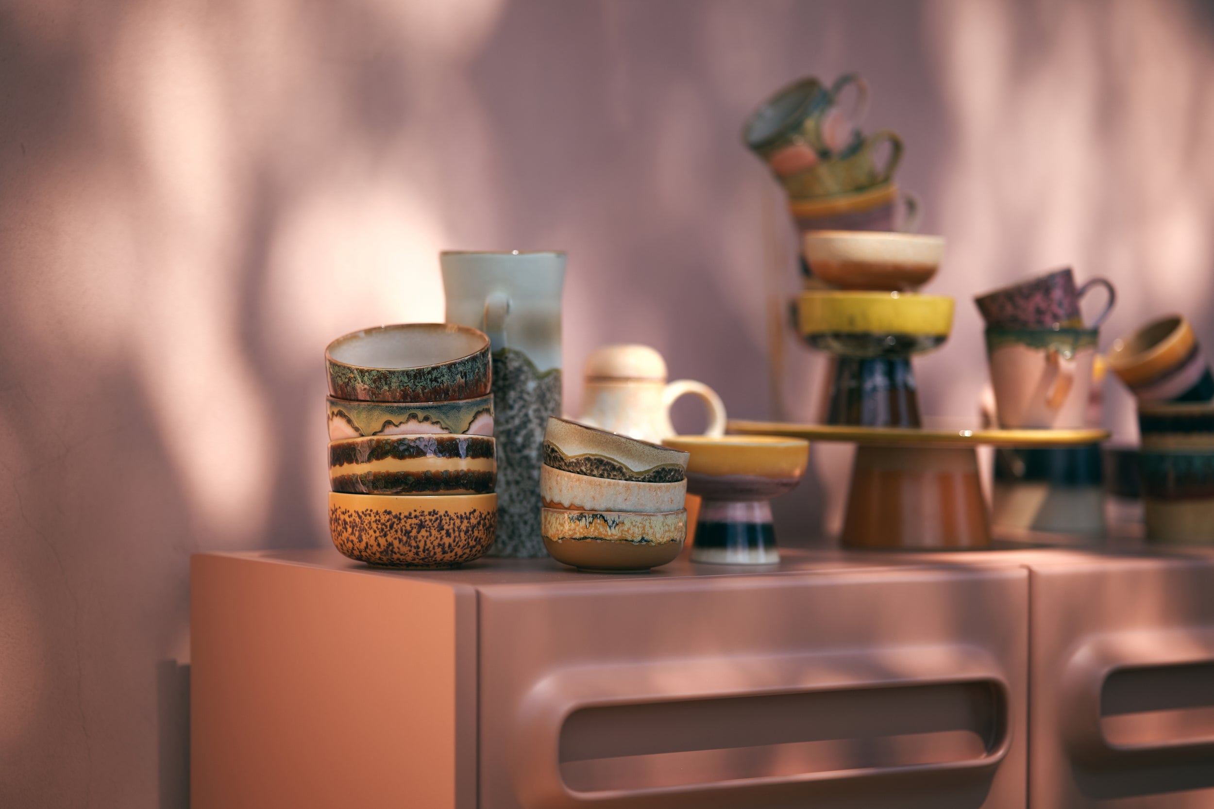 70s Tapas bowls set van 4