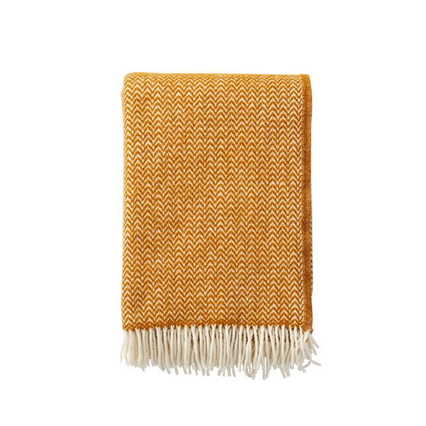 Chevron plaid wol caramel