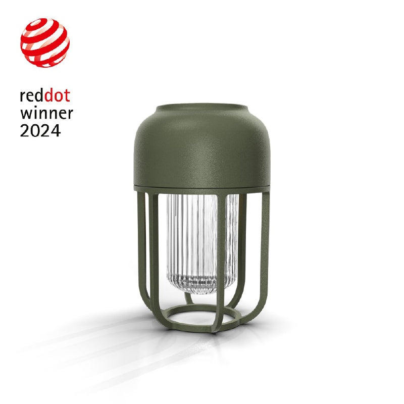 Light No1 tafellamp draagbaar solar donkergroen