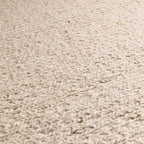 Vlakgeweven Tapijt wol beige