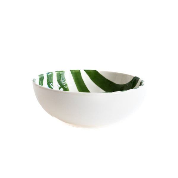 Yummy yoghurt kom strepen groen