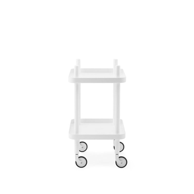 Block tafel op wielen