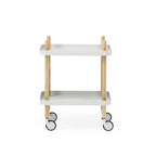 Block tafel op wielen