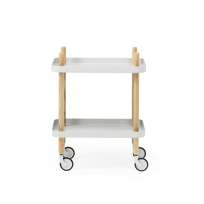Block tafel op wielen