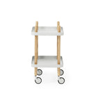 Block tafel op wielen