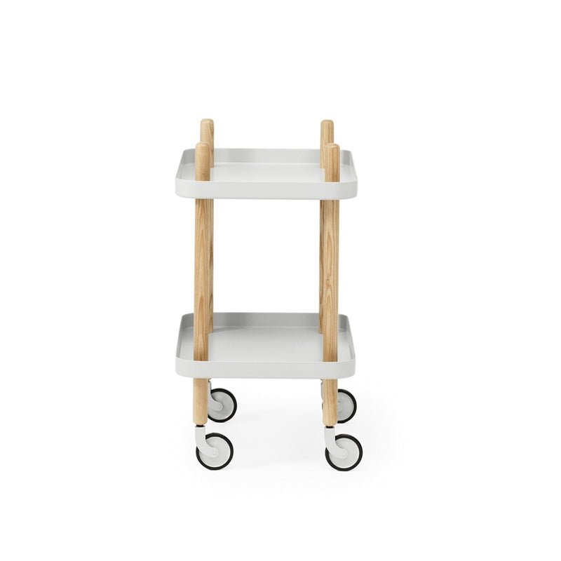Block tafel op wielen