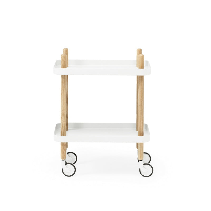 Block tafel op wielen
