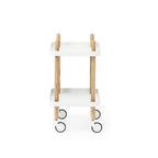 Block tafel op wielen