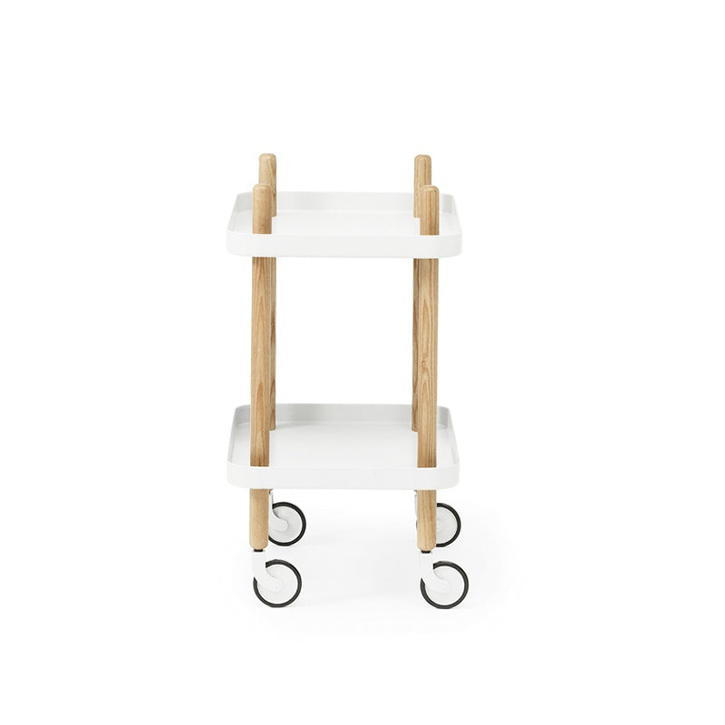 Block tafel op wielen