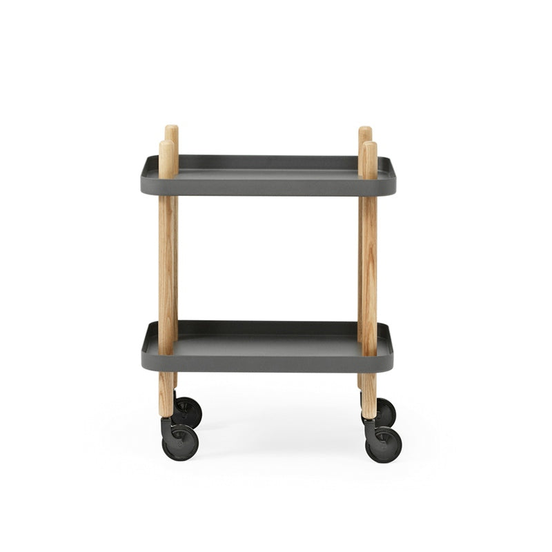 Block tafel op wielen