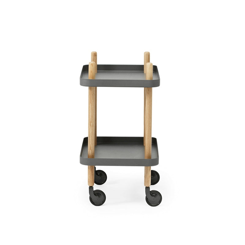 Block tafel op wielen