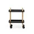 Block tafel op wielen