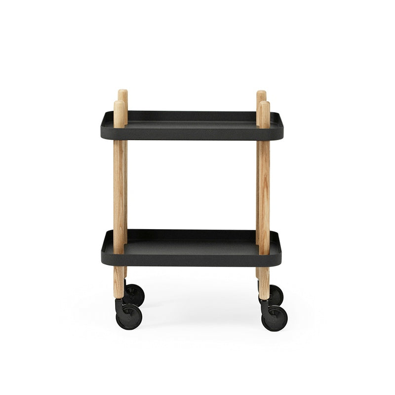 Block tafel op wielen