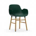 Form armstoel - houten poten