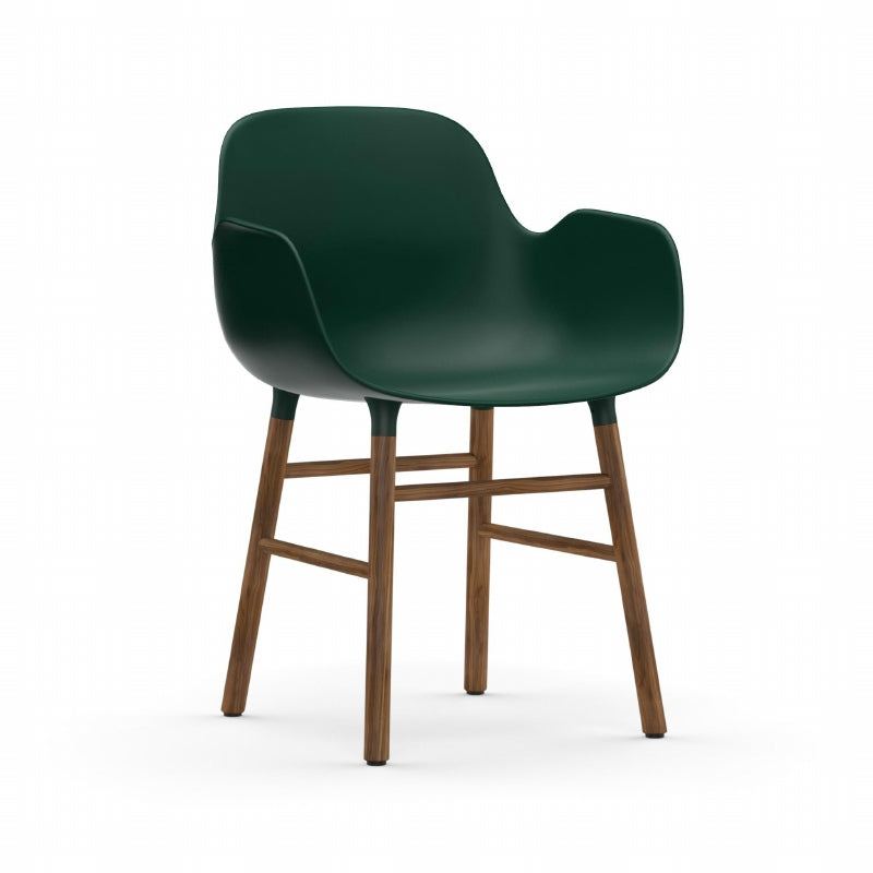 Form armstoel - houten poten