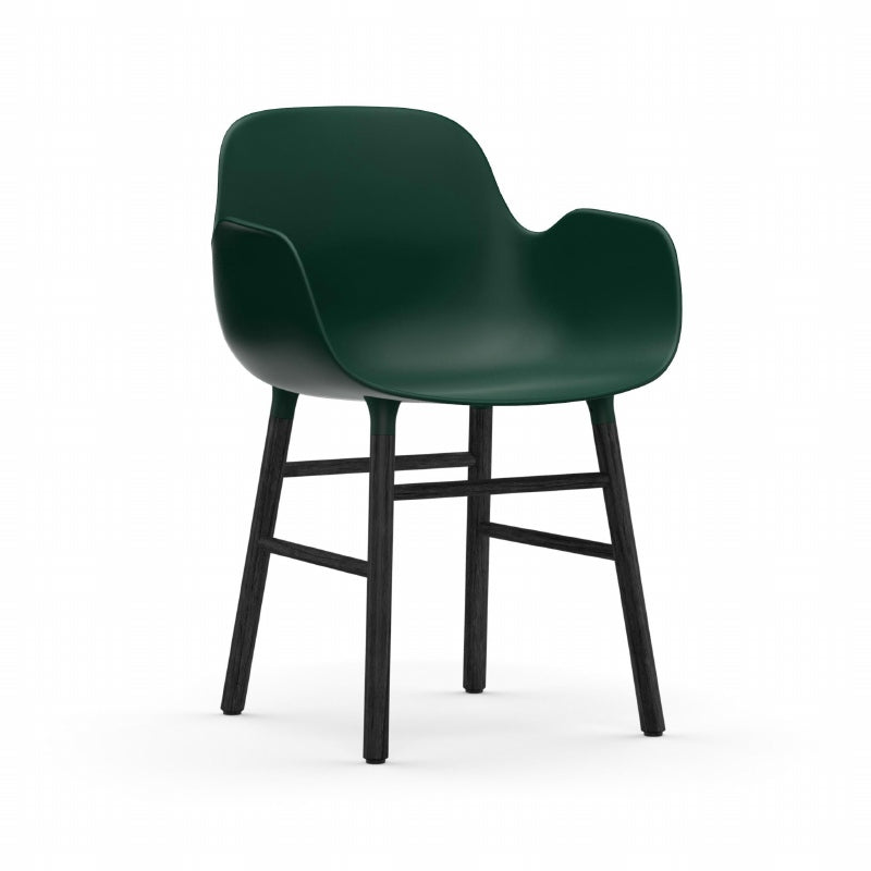 Form armstoel - houten poten