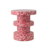 Bit stool bijzettafel stack rood