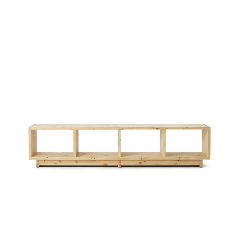 Fyr bookcase rek laag grenenhout
