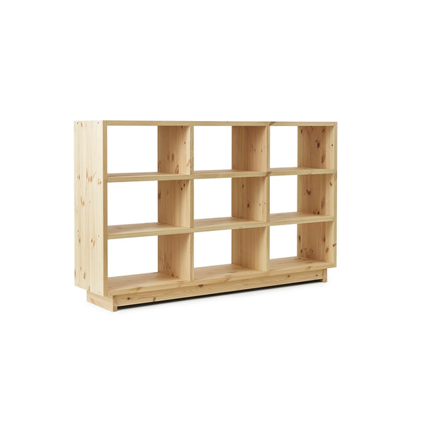 Plank bookcase rek hoog grenenhout